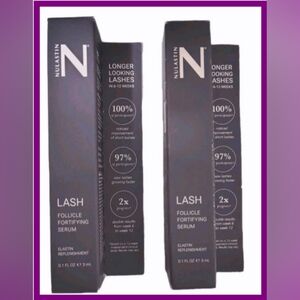 NIB 2pc Full Size NULASTIN Lash Follicle Fortify Serum Grow Long Eyelash NEW $84